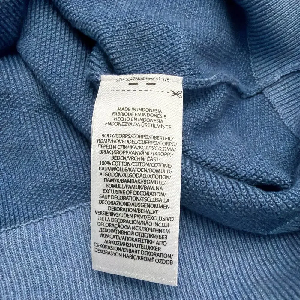 Polo Ralph Lauren Mens Vest XL Blue Pima Cotton V Neck